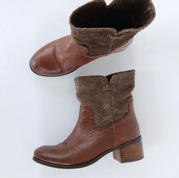 Diba True Leather Boots Size 8.5 Brown - Picture 3 of 6